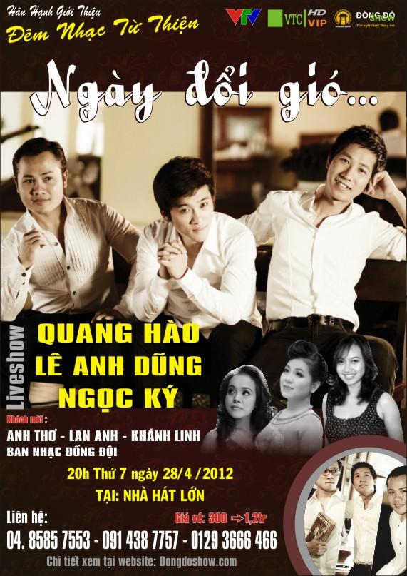 Quang Hào, Anh Dũng, Ngọc Ký và liveshow “Ngày đổi gió”